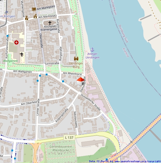 Lageplan Dachgeschosswohnung Krefeld / Uerdingen