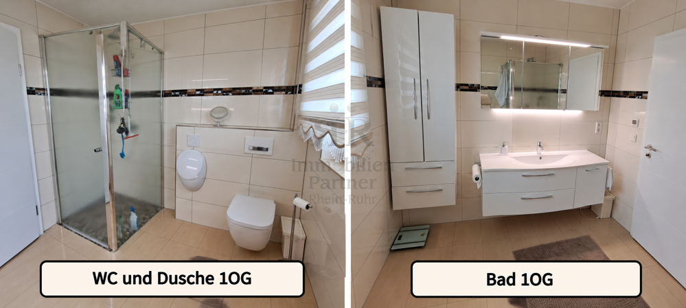 WC_Dusche_1OG Maisonettewohnung Duisburg