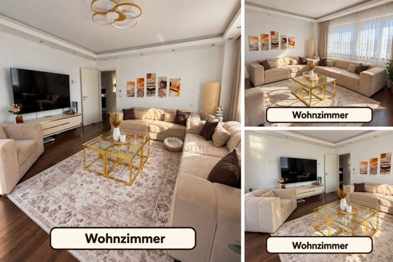 Wohnzimmer Duisburg Maisonettewohnung Stilvolle Maisonette-Wohnung mit durchdachter Raumaufteilung und Balkon in einem Zweifamilienhaus!