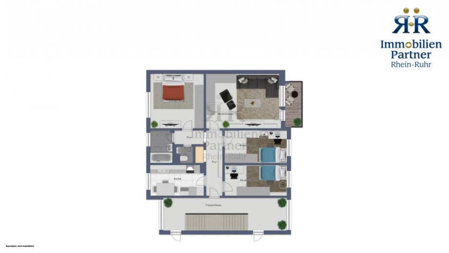 Grundrissskizze Etagenwohnung Dinslaken