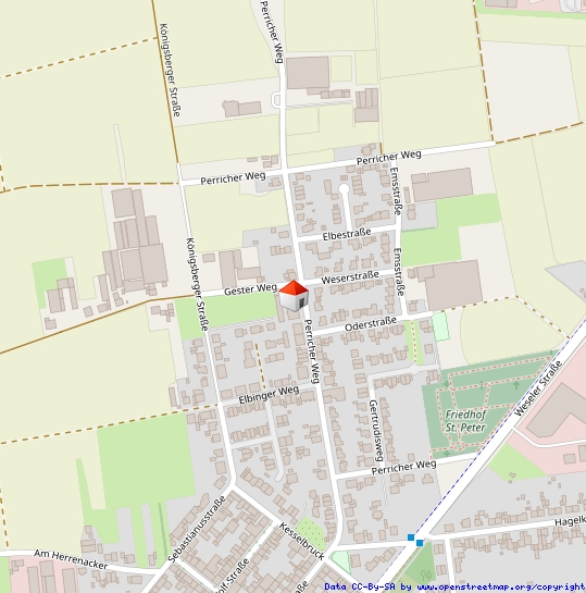 Lageplan Etagenwohnung Wesel / B�derich
